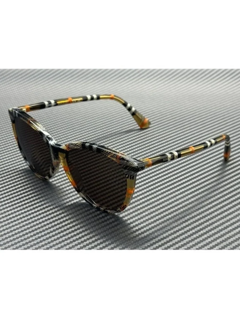 New Burberry Women Check Sand Sunglasses 55-17-140